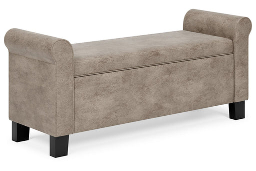 Durbinleigh Beige Storage Bench - Lara Furniture