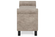 Durbinleigh Beige Storage Bench - Lara Furniture