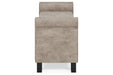 Durbinleigh Beige Storage Bench - Lara Furniture