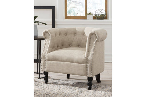 Deaza Beige Accent Chair - Lara Furniture