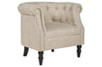 Deaza Beige Accent Chair - Lara Furniture