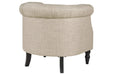 Deaza Beige Accent Chair - Lara Furniture