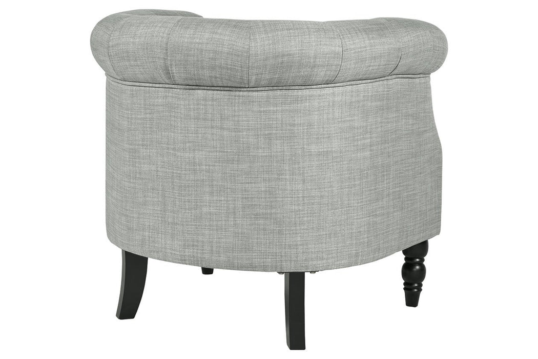 Deaza Light Gray Accent Chair - Lara Furniture