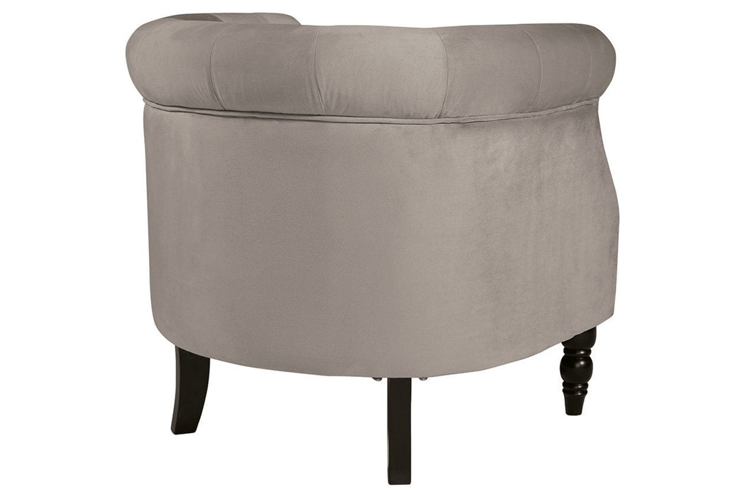 Deaza Taupe Accent Chair - Lara Furniture