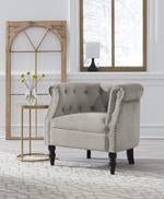 Deaza Taupe Accent Chair - Lara Furniture