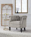 Deaza Taupe Accent Chair - Lara Furniture