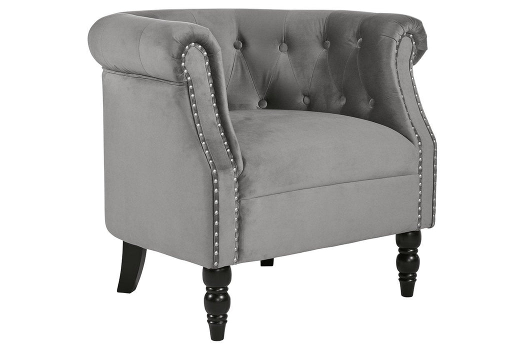 Deaza Gray Accent Chair - Lara Furniture