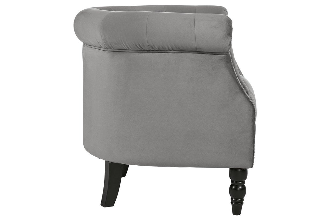 Deaza Gray Accent Chair - Lara Furniture