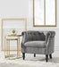 Deaza Gray Accent Chair - Lara Furniture