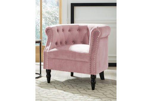 Deaza Pink Accent Chair - Lara Furniture