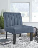 Hughleigh Navy Accent Chair - Lara Furniture