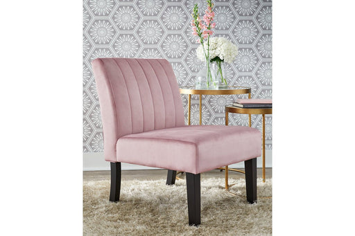 Hughleigh Pink Accent Chair - Lara Furniture