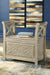 Fossil Ridge Whitewash Accent Bench - Lara Furniture