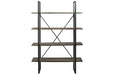 Gilesgrove Black/Gray Bookcase - Lara Furniture