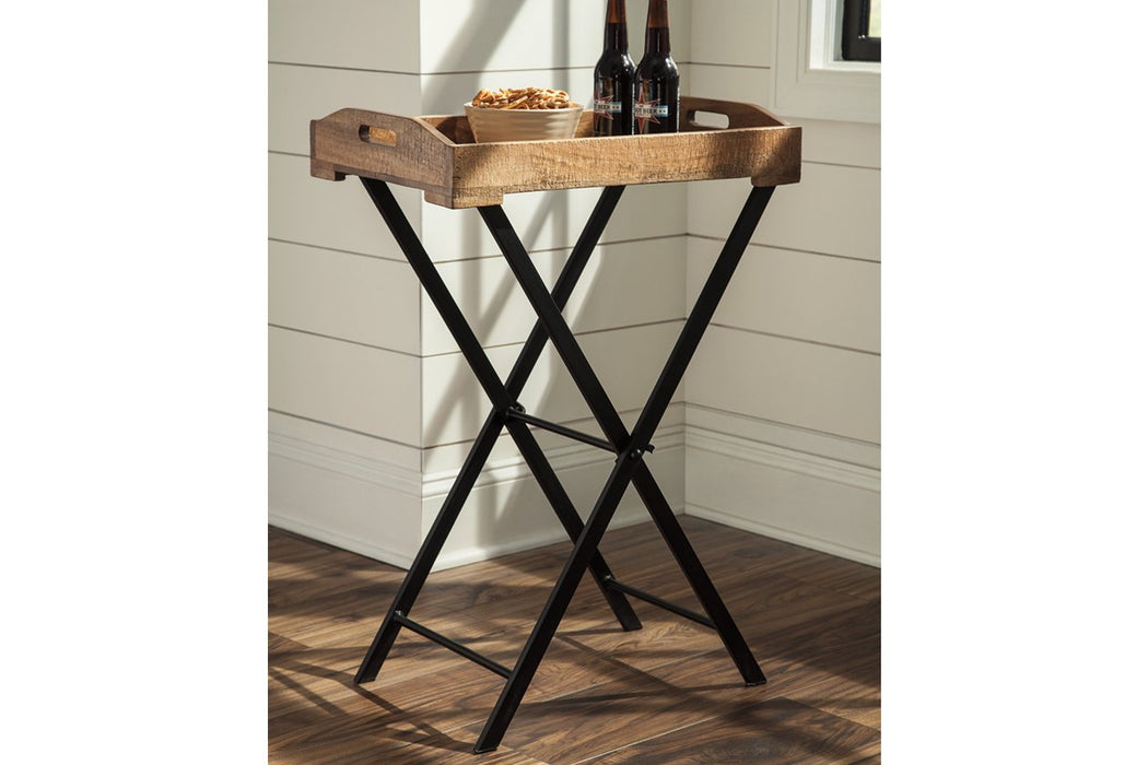 Cadocridge Brown/Black Accent Table - Lara Furniture