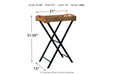 Cadocridge Brown/Black Accent Table - Lara Furniture