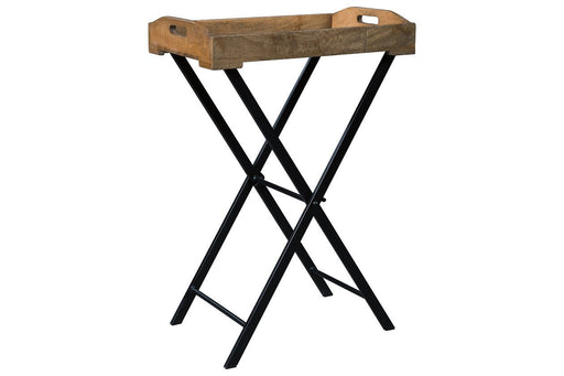 Cadocridge Brown/Black Accent Table - Lara Furniture