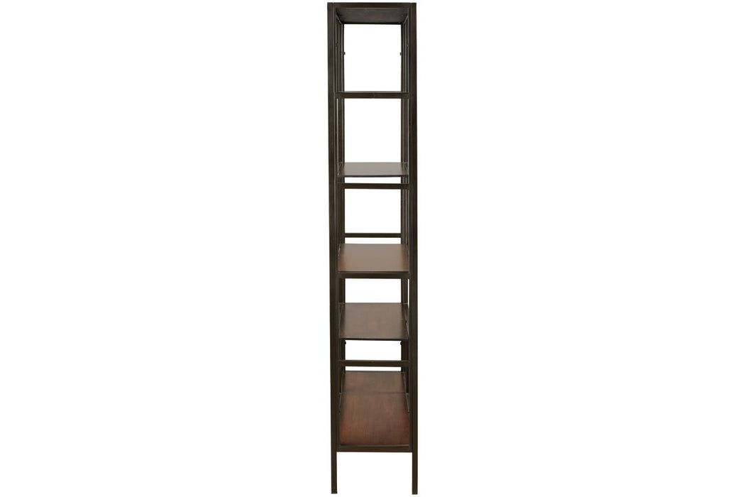 Frankwell Brown/Black Bookcase - Lara Furniture