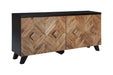 Robin Ridge Two-tone Brown Accent Cabinet - Lara Furniture