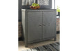 Rock Ridge Gunmetal Finish Accent Cabinet - Lara Furniture