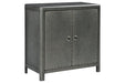 Rock Ridge Gunmetal Finish Accent Cabinet - Lara Furniture