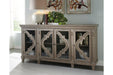 Fossil Ridge Gray Accent Cabinet - Lara Furniture