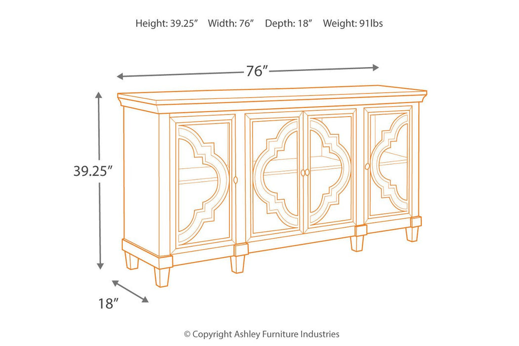 Fossil Ridge Gray Accent Cabinet - Lara Furniture