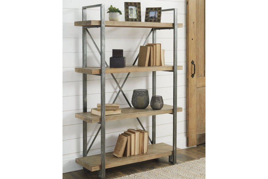 Forestmin Brown/Black Bookcase - Lara Furniture