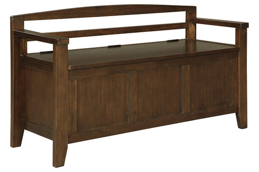 Charvanna Dark Brown Storage Bench - Lara Furniture