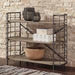 Flintley Brown/Gunmetal Bookcase - Lara Furniture