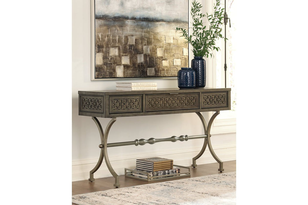 Quinnland Antique Black Sofa/Console Table - Lara Furniture