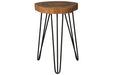 Eversboro Brown/Black Accent Table - Lara Furniture