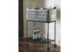 Vossman Antique Gray/Brown Beverage Tub - Lara Furniture