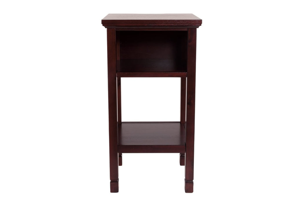 Marnville Reddish Brown Accent Table - Lara Furniture