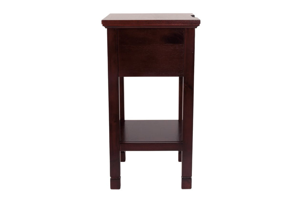 Marnville Reddish Brown Accent Table - Lara Furniture