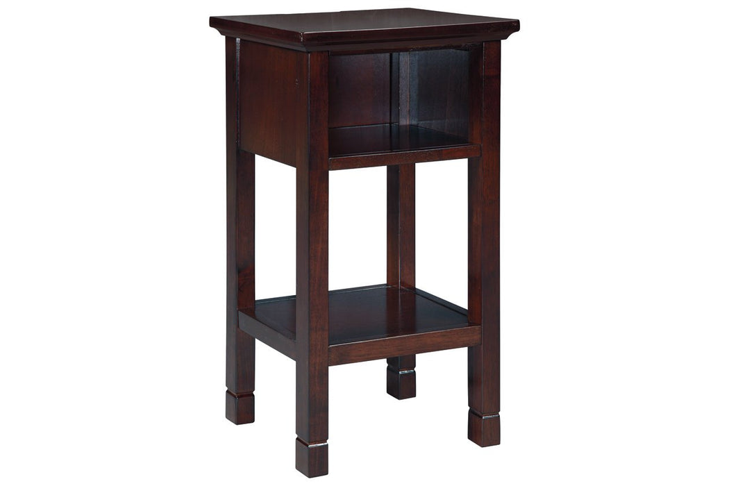 Marnville Reddish Brown Accent Table - Lara Furniture