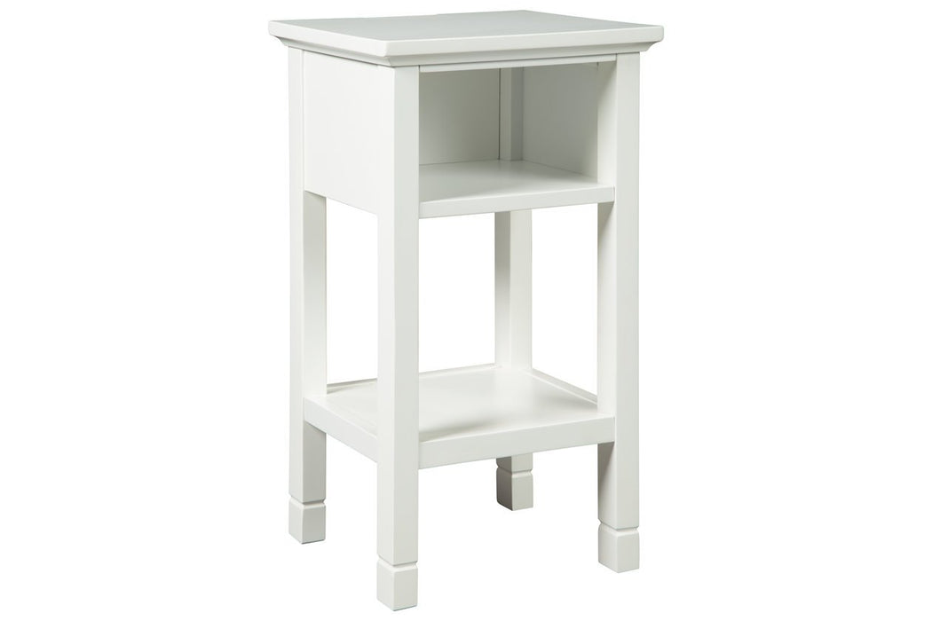 Marnville White Accent Table - Lara Furniture