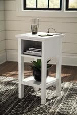 Marnville White Accent Table - Lara Furniture