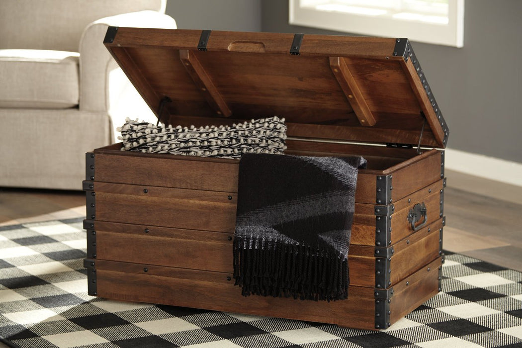 Kettleby Brown Storage Trunk - Lara Furniture