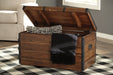 Kettleby Brown Storage Trunk - Lara Furniture