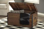 Kettleby Brown Storage Trunk - Lara Furniture