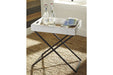 Janfield Antique White Accent Table - Lara Furniture