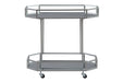 Kadinburg Silver Finish Bar Cart - Lara Furniture