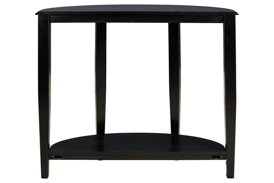 Altonwood Black Sofa/Console Table - Lara Furniture