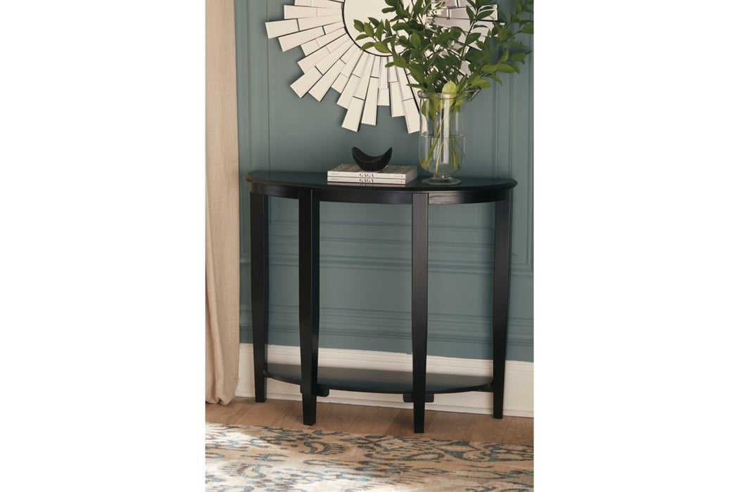 Altonwood Black Sofa/Console Table - Lara Furniture