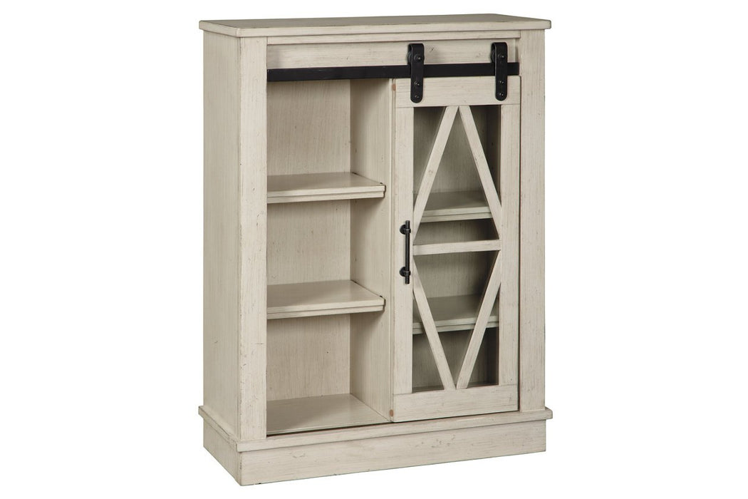 Bronfield White Accent Cabinet - Lara Furniture