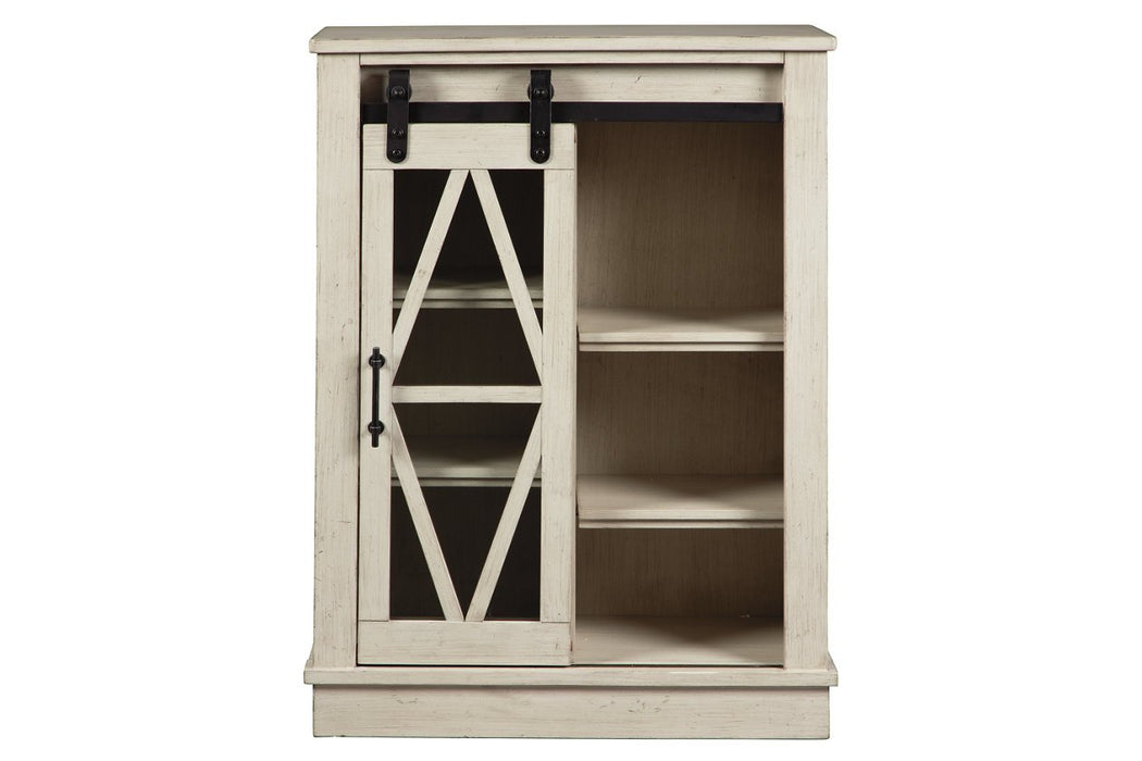 Bronfield White Accent Cabinet - Lara Furniture