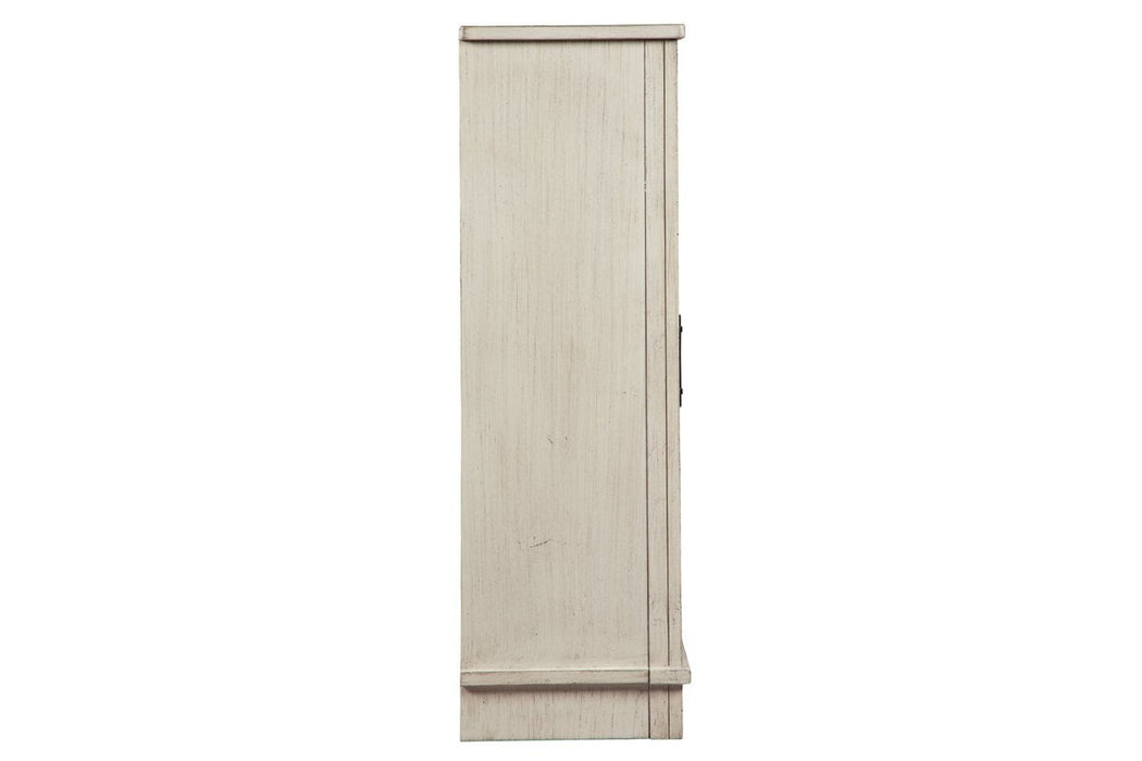 Bronfield White Accent Cabinet - Lara Furniture