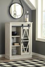 Bronfield White Accent Cabinet - Lara Furniture