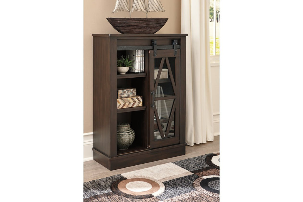 Bronfield Brown Accent Cabinet - Lara Furniture